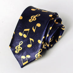 Fashion Casual 5cm Piano Tide Student Note Personality Music Narrow Tie